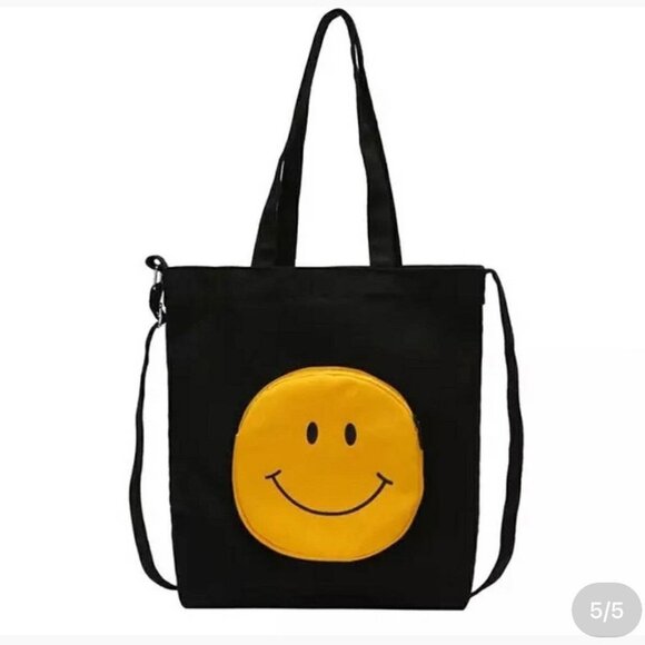 Smile eco bag daily bag Black OS - Picture 3 of 5